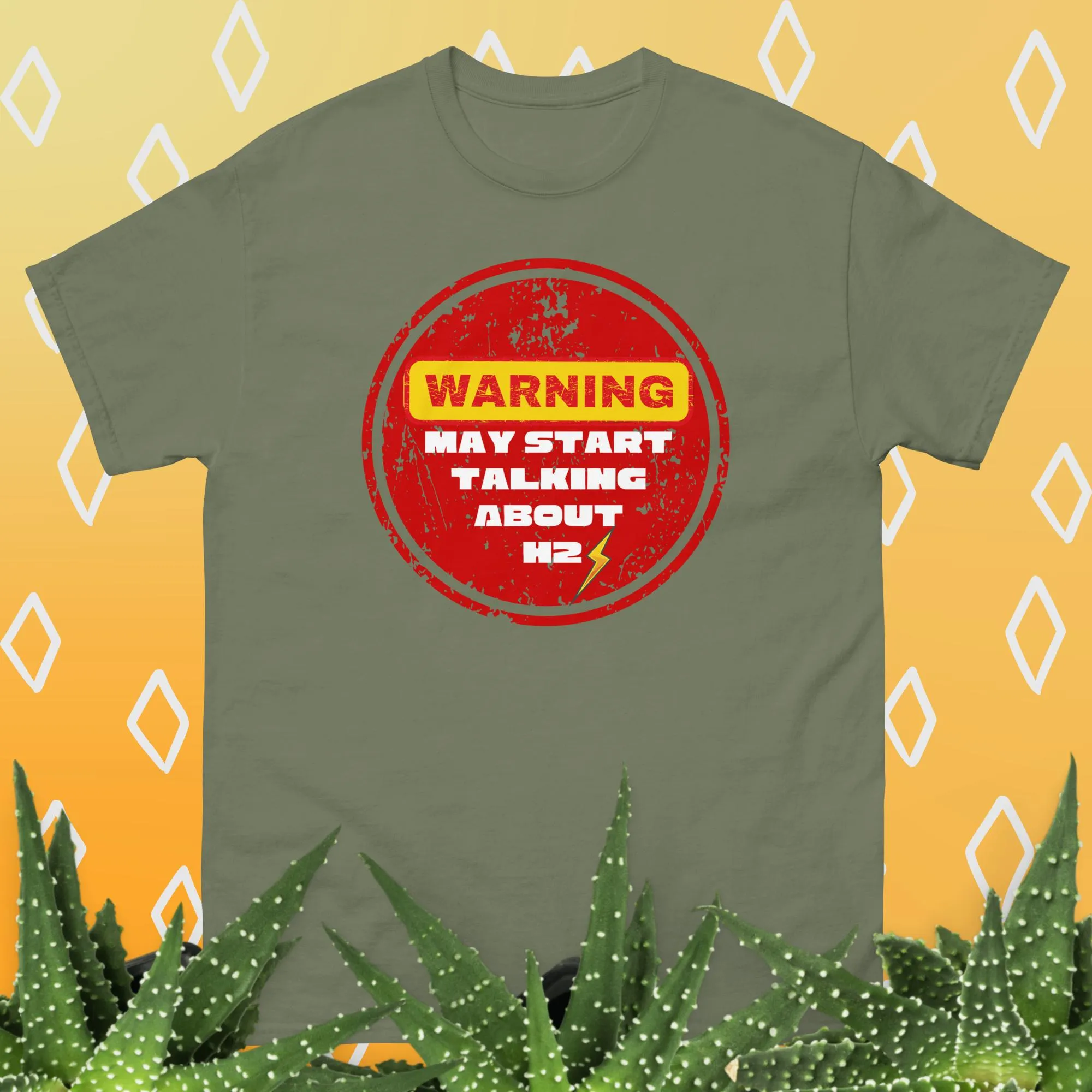Warning: H2 Chat Zone Ahead Unisex Classic tShirt