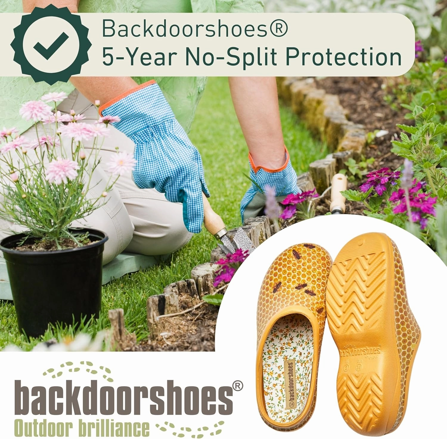 Waterproof Premium Garden Clog Shoes for Women with Arch Support