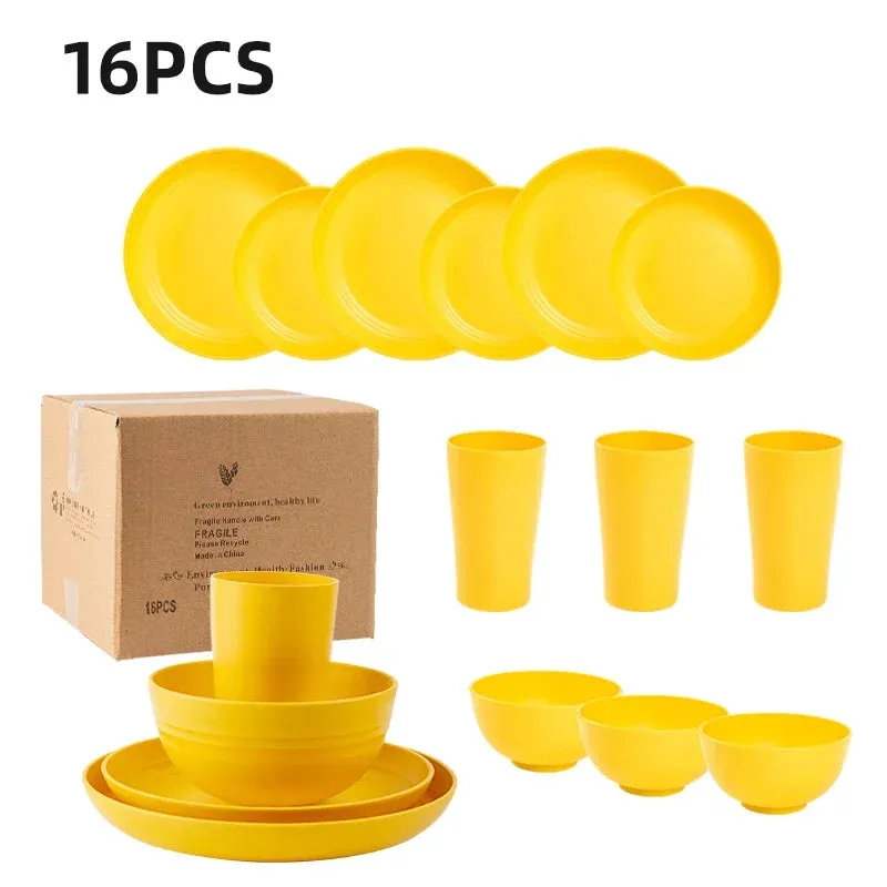 Wheat Straw Dinnerware Set