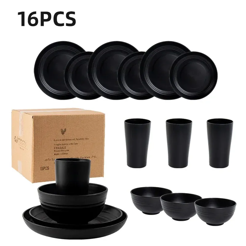 Wheat Straw Dinnerware Set