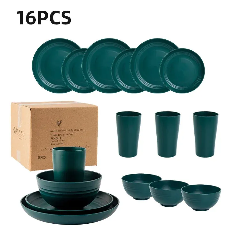 Wheat Straw Dinnerware Set