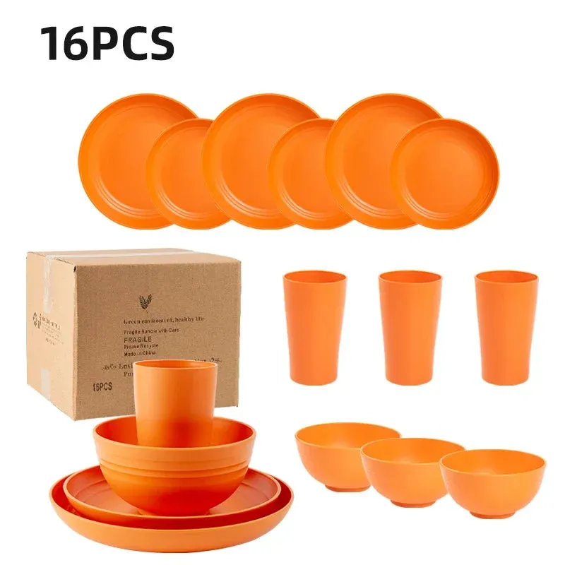 Wheat Straw Dinnerware Set