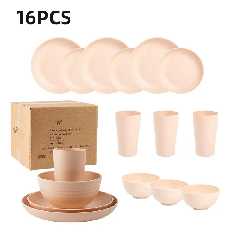Wheat Straw Dinnerware Set