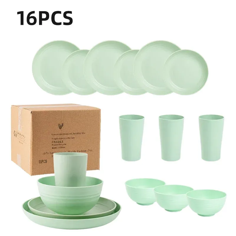 Wheat Straw Dinnerware Set