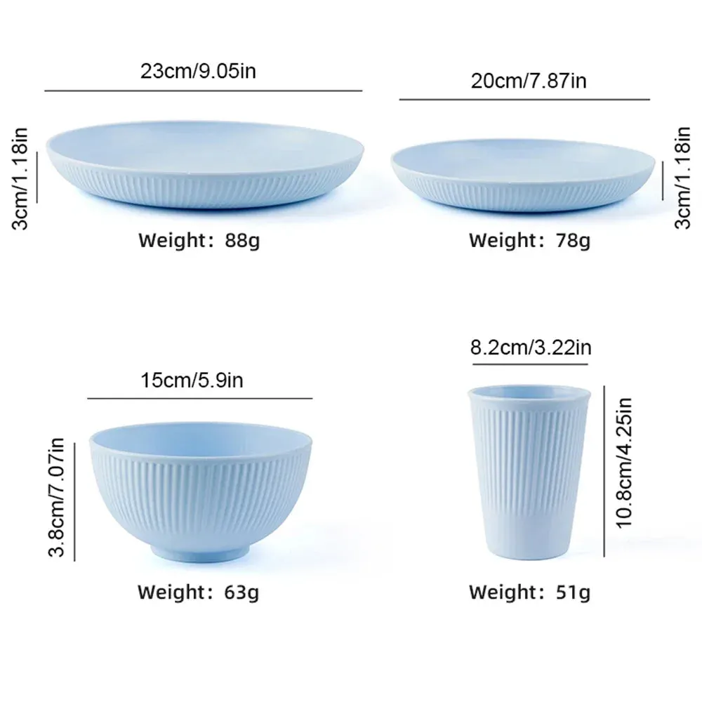 Wheat Straw Dinnerware Set