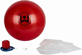 Wicked Big Sports Little Kids Kickball-Supersized Kickball Outdoor Sport Tailgate Backyard Beach Game Fun for All, Original Version, red