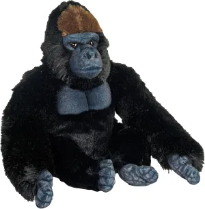 Wild Republic Artist Collection Eco Gorilla, Stuffed Animal, 15 Inches, Plush Toy, Eco-Friendly