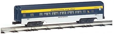 Williams by Bachmann Chesapeake & Ohio Aluminum Luxury Liner Passenger 4 Car Train Set, 60'