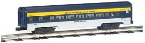 Williams by Bachmann Chesapeake & Ohio Aluminum Luxury Liner Passenger 4 Car Train Set, 60'