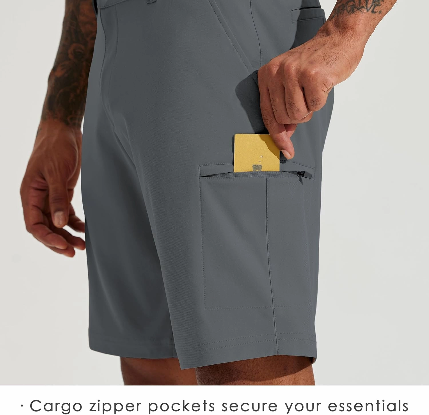 Willit Men's Golf Shorts Stretch Hiking Cargo Shorts Athletic Quick Dry Casual Work Shorts with Pockets 10"