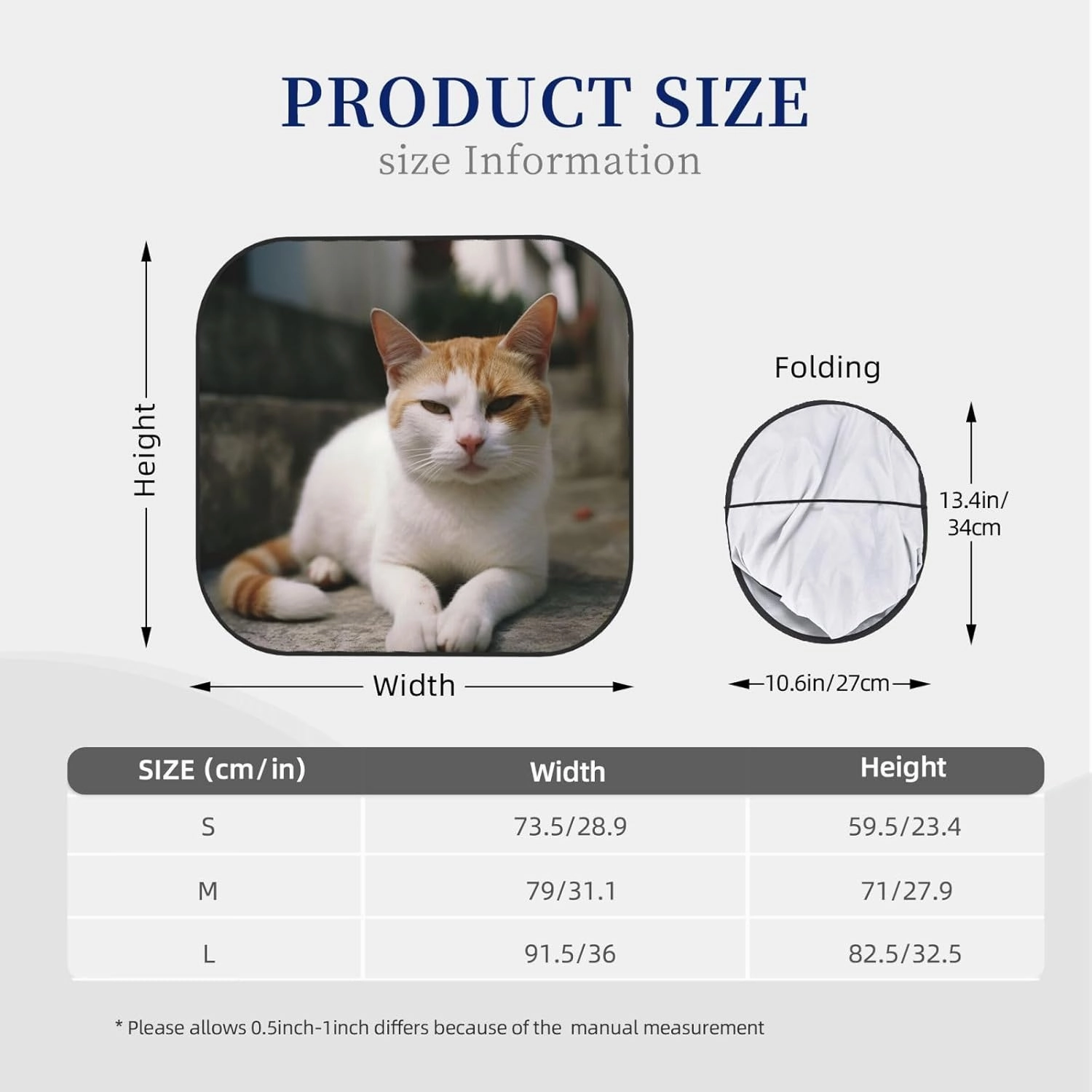 Windshield Sun Shade Foldable Car Front Window Sun Shield Visor Protector Keeps Interior Cool Cat on Steps Sun Visor Reflector Sunshade Offers Ultimate Protection for Car Interior Medium