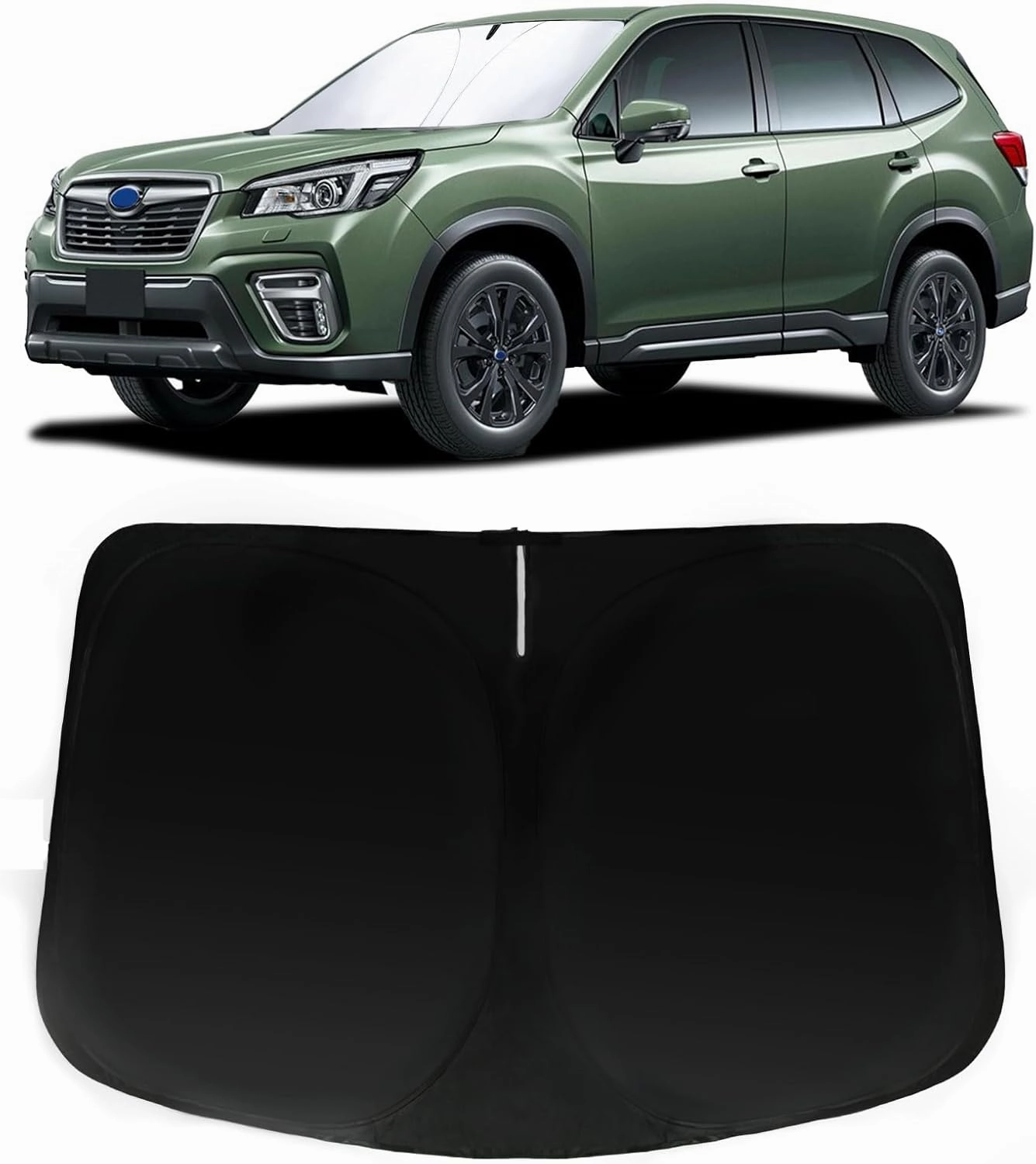 Windshield Sun Shade for 2014-2018 Subaru Forester, Car Front Window Sunshade with 240T Sun Visor Protector Blocks UV Rays Heat Sun Shield Accessories