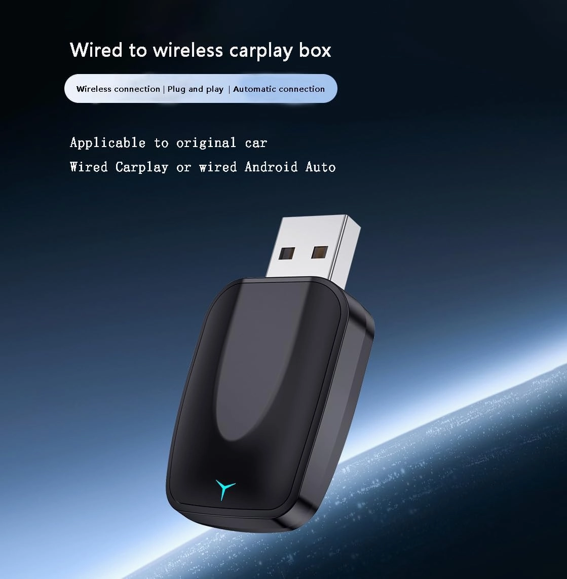 Wireless CarPlay Adapter for Buick Enclave Envision Excelle GL6 GL8 Avenir VELITE 6, Intelligent Temperature Control, Stable Connection, No Delay, Portable Seamless Control, Plug Play Converter