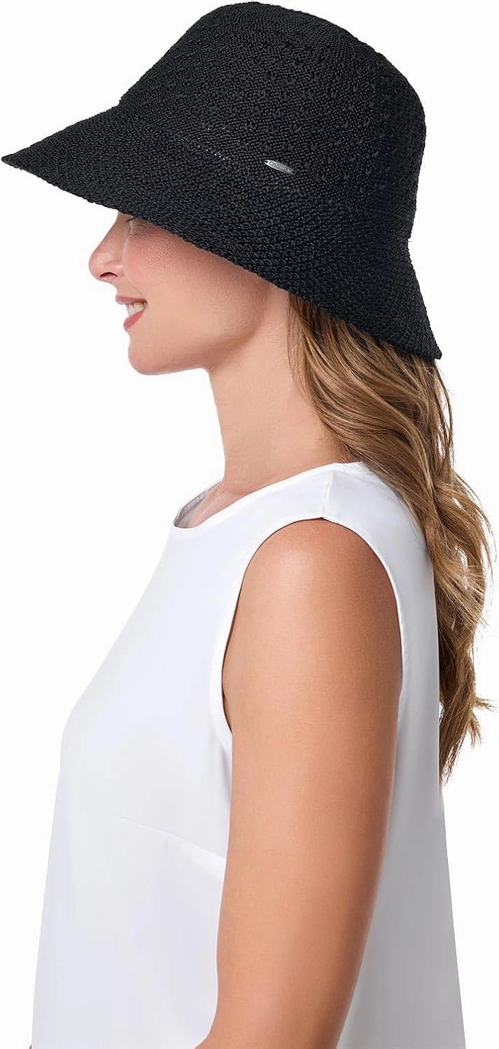 Women's Bucket Hat - UPF 50 Sun Protection - Packable & Travel Friendly - Marina (One Size)