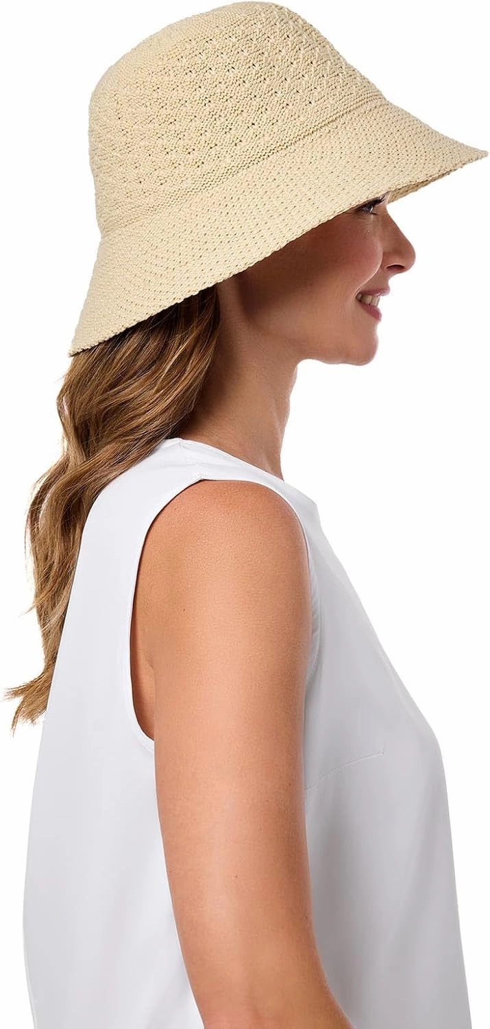 Women's Bucket Hat - UPF 50 Sun Protection - Packable & Travel Friendly - Marina (One Size)