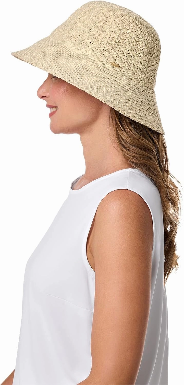 Women's Bucket Hat - UPF 50 Sun Protection - Packable & Travel Friendly - Marina (One Size)