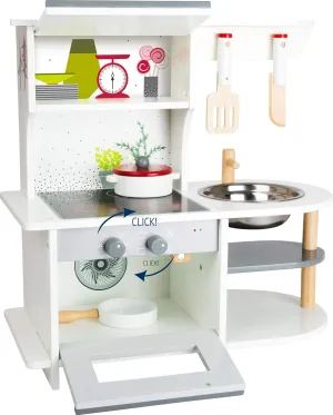 Wooden Toys Graceful Children's Play Kitchen with Range, Oven, Kitchen Sink, and Accessories Designed for Children Ages 3 , Multi
