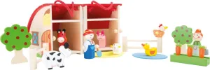Wooden Toys Wooden Farm Play Set - Premium Toy Designed for Kids, Ages 3 Years & Up. A Small Foot Design, Multi