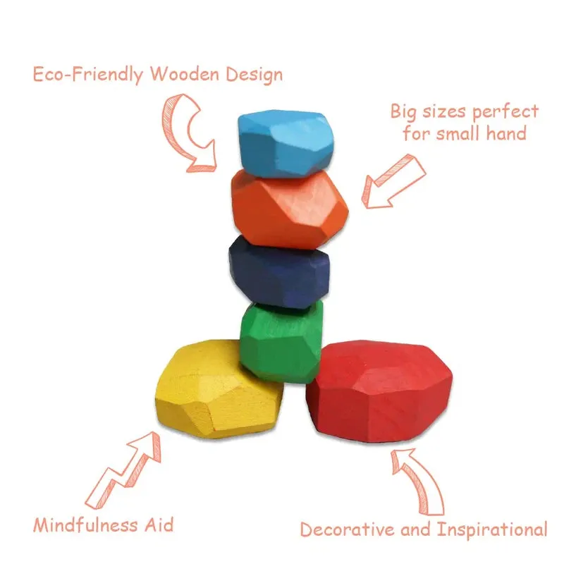Wooden Zen Blocks-6 Blocks | Balancing Blocks