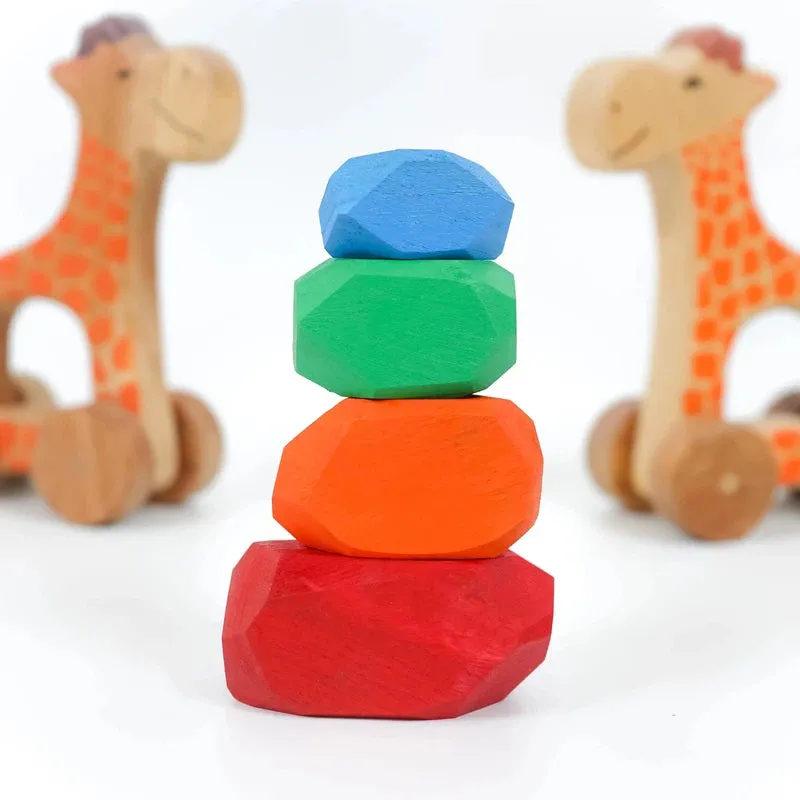 Wooden Zen Blocks-6 Blocks | Balancing Blocks
