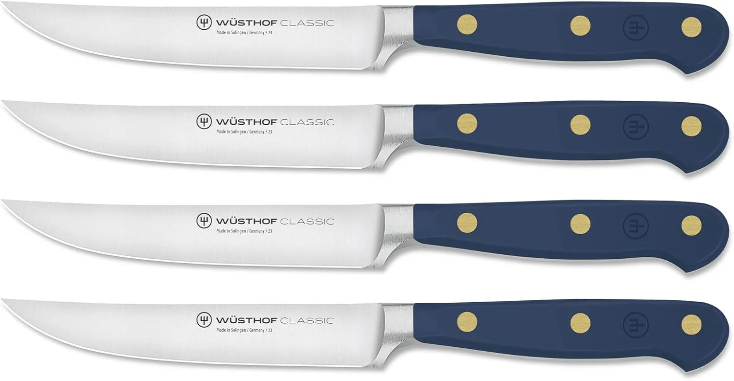 Wüsthof Classic Wild Blueberry 4-Piece Steak Knife Set