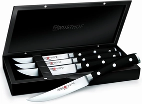 WÜSTHOF Classic IKON 4-Piece Carbon Steak Knife Set