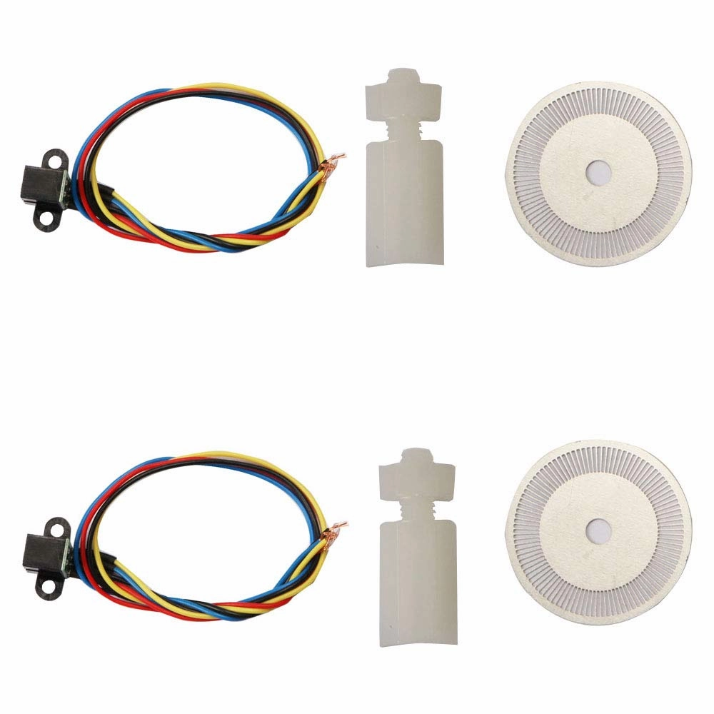 Ximimark 2Pcs Photoelectric Speed Sensor Encoder Coded Disc Code Wheel for Freescale Smart car