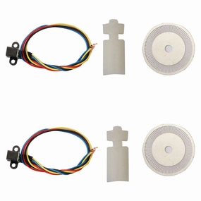 Ximimark 2Pcs Photoelectric Speed Sensor Encoder Coded Disc Code Wheel for Freescale Smart car