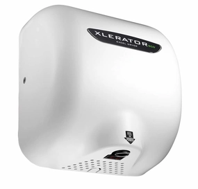 XLERATOR Excel Dryer XL-BW-ECO-1.1N Hand Dryer XLERATOR XL-BW-ECO Automatic, Surface-Mounted, White Thermoset (BMC) Cover, 110-120V with Noise Reduction Nozzle