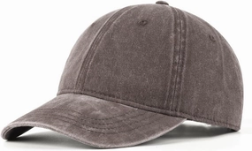 XXL Oversize Washed Denim Baseball Cap,Low Profile Jean Sports Cap for Big Heads 23.5"-25.5",Large Pigment Dyed Dad Hat