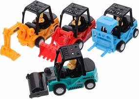 Yardwe 4pcs Car Mechanical Digger Models Educational Plaything for Construction Vehicles Birthday