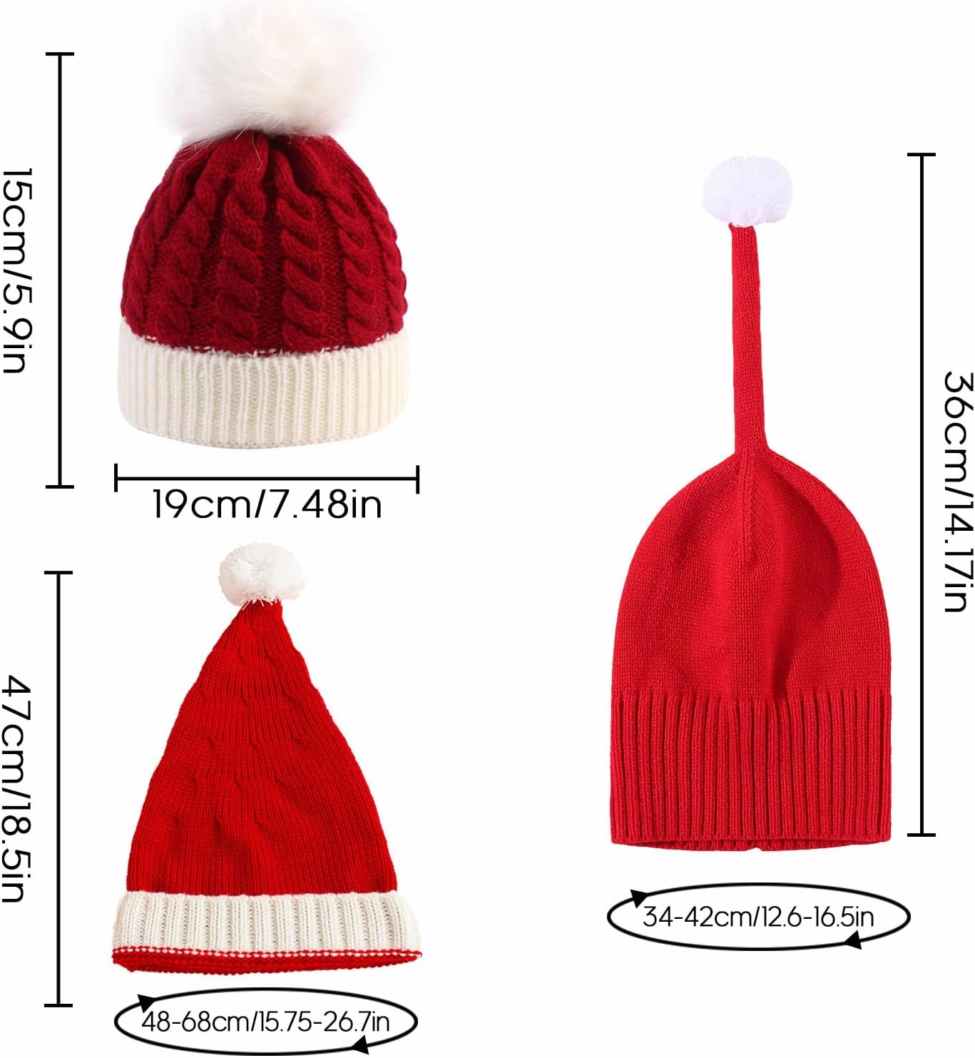 Ypser Infant Baby Knitted Beanie Photo Prop Crochet Knit Cap Christmas Cap Deer Hat with Bow