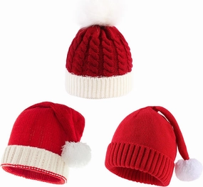 Ypser Infant Baby Knitted Beanie Photo Prop Crochet Knit Cap Christmas Cap Deer Hat with Bow