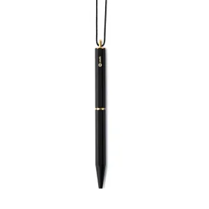 Ystudio | Ball Point Pen | Black Portable | Classic Revolve Series | Metal Brass Body | Fine