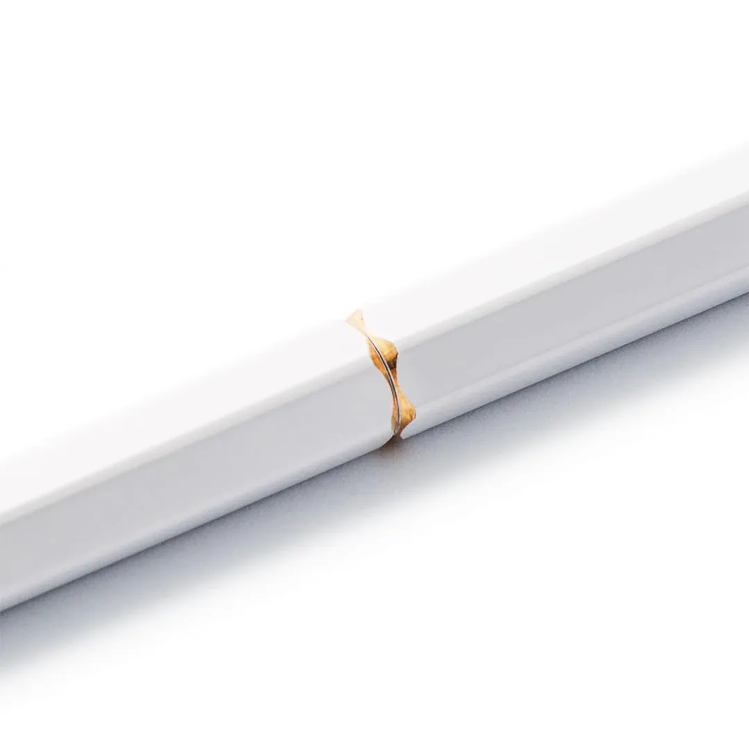 Ystudio | Ball Point Pen | White Portable | Classic Revolve Series | Metal Brass Body