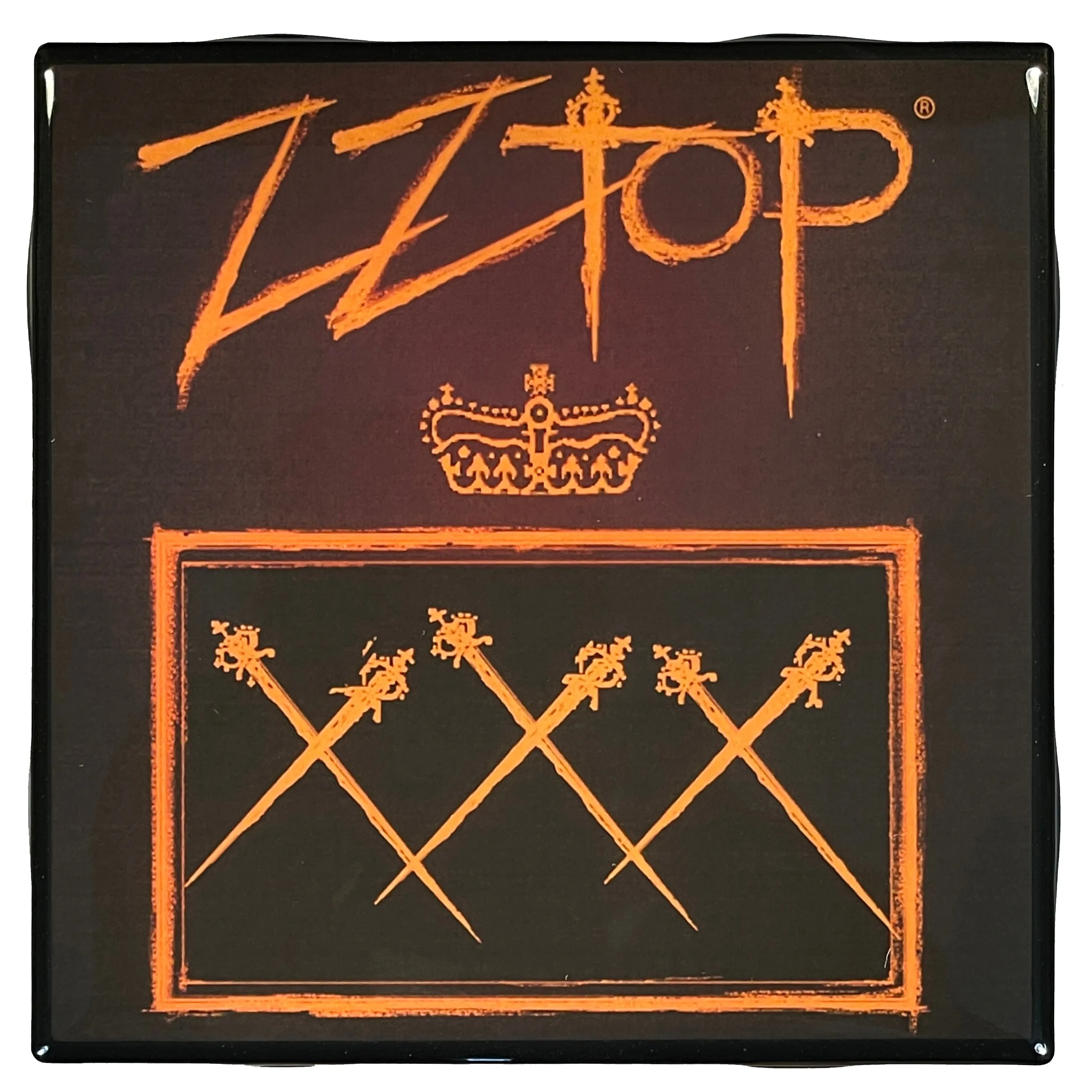 ZZ TOP XXX Coaster Custom Ceramic Tile